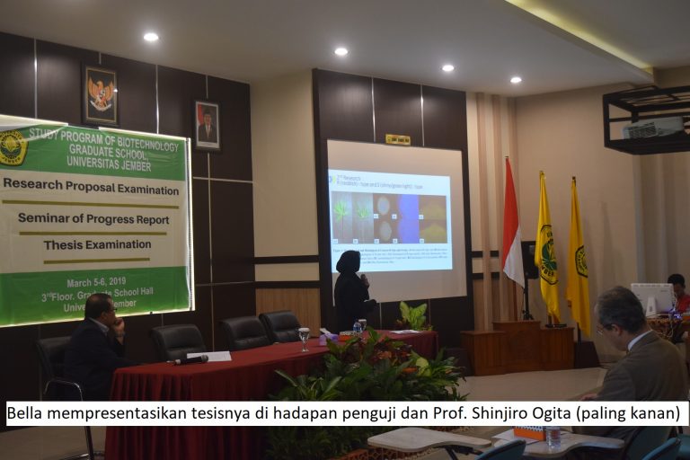Profesor Asal Jepang Dampingi  Mahasiswa Program Pascasarjana Universitas Jember Ujian Tesis
